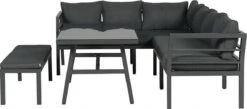 Blakes Lounge Diningset - 4 Delig - Donker Grijs -Tuinmeubilair Verkoopwinkel 1200x528