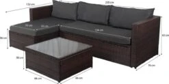Loungebank Miko Bruin Tuin, Loungeset Buiten Wicker -Tuinmeubilair Verkoopwinkel 1200x598 1