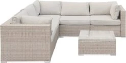 Alice's Garden Loungeset Napoli - 5 Plaatsen - Wicker - 6 Elementen - Beige/Beige 10 Alice's Garden Loungeset Napoli - 5 Plaatsen - Wicker - 6 Elementen - Beige/Beige -Tuinmeubilair Verkoopwinkel 1200x609