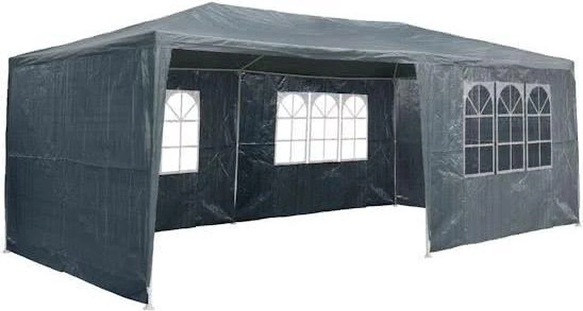 MaxxGarden Partytent - Paviljoen - 3x6m - Incl. Zijwanden - Waterdicht - Antraciet 1 MaxxGarden Partytent - Paviljoen - 3x6m - Incl. Zijwanden - Waterdicht - Antraciet