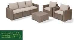 Allibert California Loungeset - 5 Personen - Cappuccino -Tuinmeubilair Verkoopwinkel 1200x648 4
