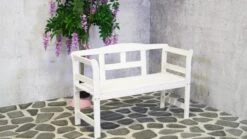 SenS-Line Friesen Tuinbank - Hout - Wit -Tuinmeubilair Verkoopwinkel 1200x675 11