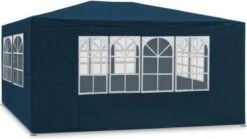 MaxxGarden Partytent Feesttent Paviljoen - 300 X 400 X 250 Cm - Zijwanden - Blauw