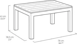 Keter Marie Hoek Loungeset Met Orlando Tafel - 6 Personen - Antraciet -Tuinmeubilair Verkoopwinkel 1200x678