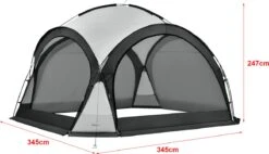 Pro-Tec Paviljoen Grästorp Met LED-verlichting 345x345x247 Cm Donkergrijs 12 Pro-Tec Paviljoen Grästorp Met LED-verlichting 345x345x247 Cm Donkergrijs -Tuinmeubilair Verkoopwinkel 1200x689 2