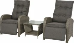Loungeset Duoset Melia 2 Verstelbare Stoelen + Tafel - Balkonset -Tuinmeubilair Verkoopwinkel 1200x703