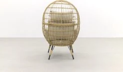 Lola Egg Relaxstoel - Natural Sand - Mand Stoel -Tuinmeubilair Verkoopwinkel 1200x706