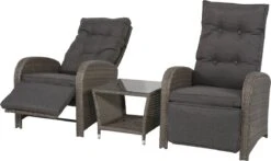 Loungeset Duoset Melia 2 Verstelbare Stoelen + Tafel - Balkonset -Tuinmeubilair Verkoopwinkel 1200x713