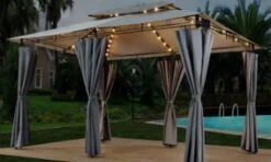 El Jardin - Partytent - 4x3 - Waterdicht Dak - Wanden - Solar - Antraciet Paviljoen 11 El Jardin - Partytent - 4x3 - Waterdicht Dak - Wanden - Solar - Antraciet Paviljoen -Tuinmeubilair Verkoopwinkel 1200x718 2