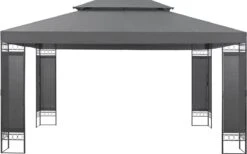 Paviljoen Lanciano Partytent 4x3x2,65 Cm Donkergrijs -Tuinmeubilair Verkoopwinkel 1200x746 1