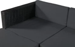 Polyrotan Loungeset Punta Cana L - Zwart -Tuinmeubilair Verkoopwinkel 1200x763 1