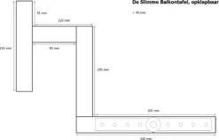 GoudmetHout Inklapbare Balkontafel - Balkonbar - Balkon Tafel - 99 Cm - Hout - Transparant Wash - Reling Smal 10 GoudmetHout Inklapbare Balkontafel - Balkonbar - Balkon Tafel - 99 Cm - Hout - Transparant Wash - Reling Smal -Tuinmeubilair Verkoopwinkel 1200x767