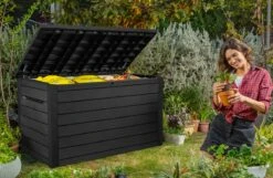 Keter Ontario Opbergbox - 870L - 147x83x86cm - Grafiet -Tuinmeubilair Verkoopwinkel 1200x783 4