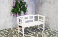 SenS-Line Friesen Tuinbank - Hout - Wit -Tuinmeubilair Verkoopwinkel 1200x784