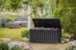 Keter Kentwood Opbergbox - 128x53.6x59 Cm - 350 L - Grafiet -Tuinmeubilair Verkoopwinkel 1200x792 5