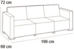Allibert California Chaise Longue Loungeset - 3 A 4 Personen - Grafiet -Tuinmeubilair Verkoopwinkel 1200x793 6