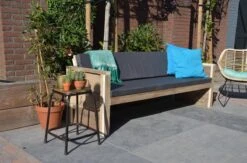 Sanderswoodworks Houten Tuinbank Vlieland - Incl. Kussens - Steigerhout -Tuinmeubilair Verkoopwinkel 1200x794 7