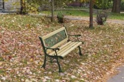 LIFA GARDEN Tuinbank Voor 2 Kinderen | Kinderbank Van Onbewerkt Hout En Ijzer | Nostalgische Tuinbank Met Jungle Afbeelding In De Rugleuning | Tuinbank Om Te Beitsen | 82 X 39 X 50 Cm -Tuinmeubilair Verkoopwinkel 1200x799 19