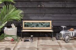 LIFA GARDEN Tuinbank Voor 2 Kinderen | Kinderbank Van Onbewerkt Hout En Ijzer | Nostalgische Tuinbank Met Jungle Afbeelding In De Rugleuning | Tuinbank Om Te Beitsen | 82 X 39 X 50 Cm -Tuinmeubilair Verkoopwinkel 1200x799 20