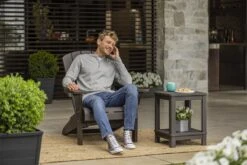 Keter Troy Adirondack Tuinstoel - 81x80x96,5cm - Grafiet -Tuinmeubilair Verkoopwinkel 1200x800 12