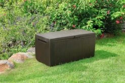 Opbergbox Tuin - Kussenbox Waterdicht - Bruin - Zitbox Kussenbox Voor Buiten - Voor Tuinmeubelen - Tuinkussens - Opberg Tuin - Kussenboxen - XL - Groot - 305 Liter -Tuinmeubilair Verkoopwinkel 1200x800 148