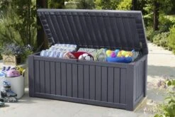 Keter Rockwood Opbergbox - 570L - 155x72,4x64,4cm - Grafiet -Tuinmeubilair Verkoopwinkel 1200x800 159