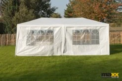 MaxxGarden Partytent - Paviljoen - 300 X 600 X 250 Cm - Met Zijwanden - Waterdicht Pro - 32mm Buizen – Wit 17 MaxxGarden Partytent - Paviljoen - 300 X 600 X 250 Cm - Met Zijwanden - Waterdicht Pro - 32mm Buizen – Wit -Tuinmeubilair Verkoopwinkel 1200x800 187