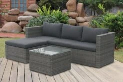 MaxxGarden Loungeset – Rattan Hoekset - 4 Persoons - Incl. Salontafel - Grijs -Tuinmeubilair Verkoopwinkel 1200x800 207