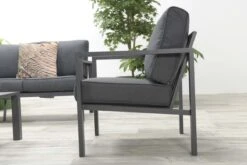 Garden Impressions Durban Loungeset - 4-delig - Zwart -Tuinmeubilair Verkoopwinkel 1200x800 235