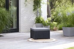 Allibert California Chaise Longue Loungeset - 3 A 4 Personen - Grafiet -Tuinmeubilair Verkoopwinkel 1200x800 310