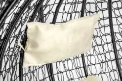 Hangstoel - Ei Stoel - Met Frame - Zwart Beige - Tot 125 Kg -Tuinmeubilair Verkoopwinkel 1200x800 53