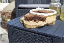 ALLIBERT Keter Luzon Opbergtafel - 39x39x43cm - Donkergrijs -Tuinmeubilair Verkoopwinkel 1200x801