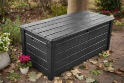 Keter Brightwood Opbergbox - 455L - 145x69,7x60,3 Cm - Grafiet -Tuinmeubilair Verkoopwinkel 1200x801 5