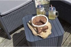 ALLIBERT Keter Luzon Opbergtafel - 39x39x43cm - Donkergrijs -Tuinmeubilair Verkoopwinkel 1200x806 3