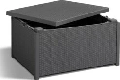 Allibert Arica Tuintafel - 79x59,5x42 Cm - Grafiet -Tuinmeubilair Verkoopwinkel 1200x807 2