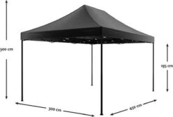 Easy Up 3x4,5m Zwart Luxe Partytent Opvouwbaar -Tuinmeubilair Verkoopwinkel 1200x813 2