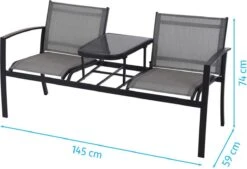 Pro Garden ProGarden Tuinbankje Met Tafel Tweepersoons -Tuinmeubilair Verkoopwinkel 1200x820 4