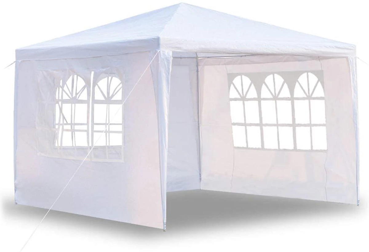 MaxxGarden Partytent - Paviljoen - 3x4m - Incl. Zijwanden - Waterdicht - Wit 1 MaxxGarden Partytent - Paviljoen - 3x4m - Incl. Zijwanden - Waterdicht - Wit