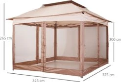 Outsunny Paviljoen Met Zijwanden Partytent Tuintent Popup 3,25 X 3,25 M Khaki 840-166 20 Outsunny Paviljoen Met Zijwanden Partytent Tuintent Popup 3,25 X 3,25 M Khaki 840-166 -Tuinmeubilair Verkoopwinkel 1200x820 7