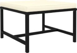 VidaXL 4-delige Loungeset Met Kussens Poly Rattan Zwart -Tuinmeubilair Verkoopwinkel 1200x827 1