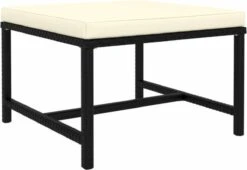 VidaXL 4-delige Loungeset Met Kussens Poly Rattan Zwart -Tuinmeubilair Verkoopwinkel 1200x827