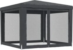 Prolenta Premium Partytent Met 4 Mesh Zijwanden 3x3 M HDPE Antracietkleurig 13 Prolenta Premium Partytent Met 4 Mesh Zijwanden 3x3 M HDPE Antracietkleurig -Tuinmeubilair Verkoopwinkel 1200x832 2