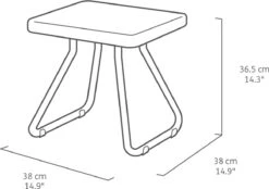Keter Rio Balkonset - 3 Delig - Grafiet -Tuinmeubilair Verkoopwinkel 1200x847 1