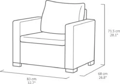 Allibert California Loungeset - 5 Personen - Cappuccino -Tuinmeubilair Verkoopwinkel 1200x847 2