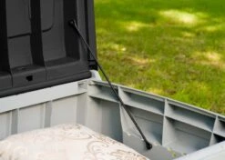 Keter Novel Opbergbox - 340L - 124x55x62.5cm - Grijs -Tuinmeubilair Verkoopwinkel 1200x855 3