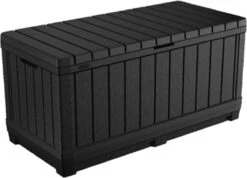 Keter Kentwood Opbergbox - 128x53.6x59 Cm - 350 L - Grafiet -Tuinmeubilair Verkoopwinkel 1200x863