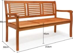 Casaria Tuinbank - FSC®-Gecertificeerd Eucalyptushout - 153cm Bruin 17 Casaria Tuinbank - FSC®-Gecertificeerd Eucalyptushout - 153cm Bruin -Tuinmeubilair Verkoopwinkel 1200x872 1