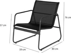 909 Outdoor Tuinset Camilla - 4-delig - Dubbele Zitbank - 2 Stoelen - Tafel - Stalenframe -Tuinmeubilair Verkoopwinkel 1200x882