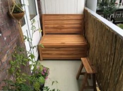 Kleine Teakhouten Tuinbank Met Opbergruimte - 100 X 60 X 90 Cm - Duurzaam Teakhout - Blijft Strak En Mooi - Sterke Constructie Om Lang Mee Te Gaan -Tuinmeubilair Verkoopwinkel 1200x891