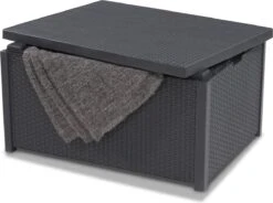 Allibert Arica Tuintafel - 79x59,5x42 Cm - Grafiet -Tuinmeubilair Verkoopwinkel 1200x892